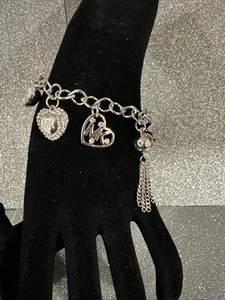 Michael Kors Charms Armband Armreif Silberfarben Schlüssel 8 Zoll - Bild 1 von 12