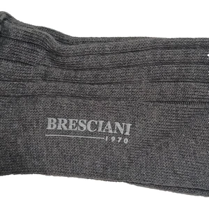 Bresciani Dress Socks 50% Cashmere Mens US 9-11 Gray Made in Italy - Bild 1 von 4