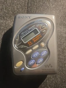 Sony Walkman WM-FX281 Lettore di cassette TV/Meteo/FM/AM testato *Funziona benissimo - Foto 1 di 8