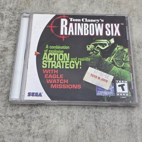 Tom Clancy' Rainbow Six Sega Dreamcast CIB Complete Tested Strategy Shooter Game