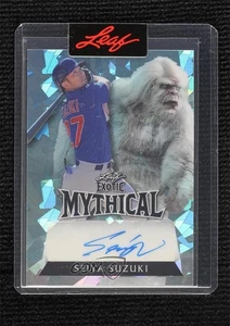 2023 Leaf Exotic Mythical Auto Yeti Crystals 1/1 Seiya Suzuki #MA-SS1 Auto 5x8 - Picture 1 of 3