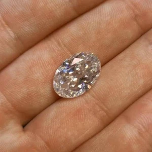 3 Carat D VVS2 Lab Grown Diamond Oval Cut Loose Stone Certified 8x12mm - Picture 1 of 2