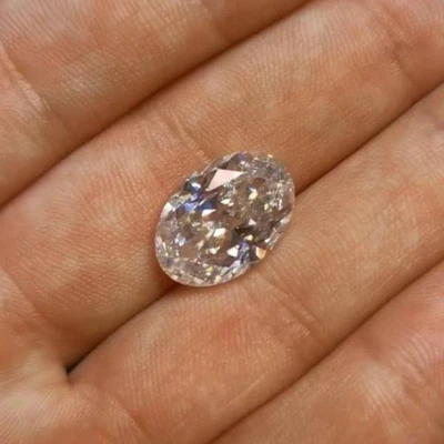 3 Carat D VVS2 Lab Grown Diamond Oval Cut Loose Stone Certified 8x12mm - Image 1 of 2