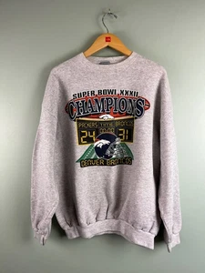 Vintage Denver Broncos Super Bowl XXXII 32 AFC Champs Sweatshirt Men Extra Large - Picture 1 of 7