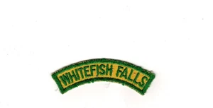 Parche segmento antiguo vintage Whitefish Falls State Park, Michigan - Imagen 1 de 2