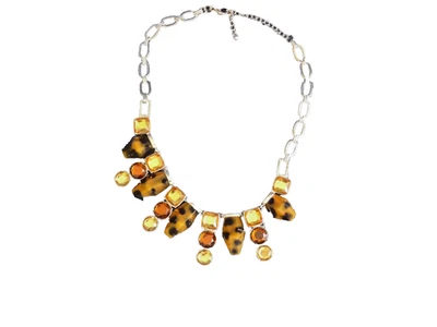 Collar de piedra ojo de tigre de Lia Sophia Zocala cuentas amarillas naranjas casi como nuevo Foto 1 de 4