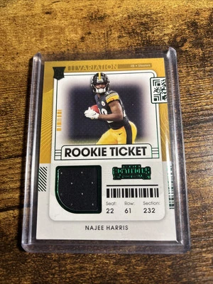 2021 Panini Contenders  Rookie Ticket Swatches Variations Najee Harris #RSV-NHA  - Image 1 of 2