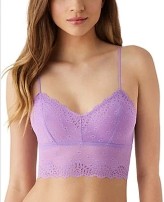 Bralette Longline de ojales inspirado en B. Tempt'd por Wacoal niebla de orquídea pequeño Foto 1 de 4