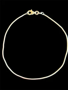 Sterling Silver 1mm Snake Chain 8” Bracelet Italian Minimalist Dainty 925 - Picture 1 of 3