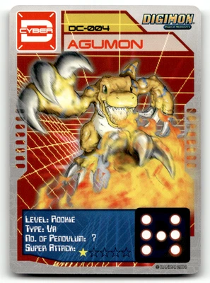Digimon D-CYBER - Agumon DC-004 - Card Bandai Digi Battle Pendulum - Image 1 of 2