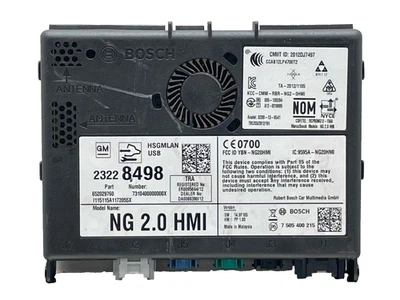 2015 GMC Canyon Communication Control Module RH OEM OnStar UE1 HMI NG 2.0 15-16 - Image 1 of 4