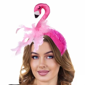 1Pcs Women Flamingo Headband Creative Headdress Carnival Party Hair Wear - Picture 1 of 12