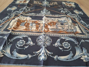 Vintage  Seidentuch   Tuch Schal  Twill Seide  77x77 cm  klassisch - Bild 1 von 12
