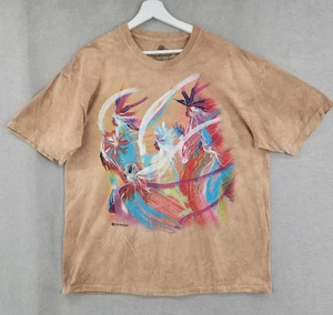 The Mountain Shirt Size XL Brown Rainbow Dance Native American T-Shirt Made USA - Picture 1 of 6
