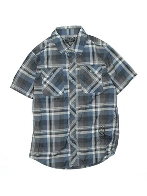 Camisa Helix Boys Azul Manga Corta Abotonada Mediana Niños Foto 1 de 2