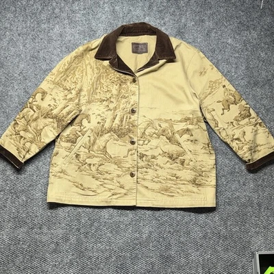 Chaqueta de colección Ralph Lauren para mujer mediana escena de caballo abrigo de granero lona tostado RL Foto 1 de 4