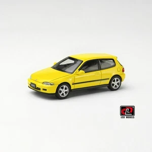 LCD MODELS LCD64034-YE 1:64 Honda CIVIC SiR II(EG6) (Yellow) 1993 - Picture 1 of 12