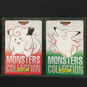 Pokemon Bandai 035 036 Clefairy Clefable Raro Tarjeta De Colección 1996 - Imagen 1 de 2