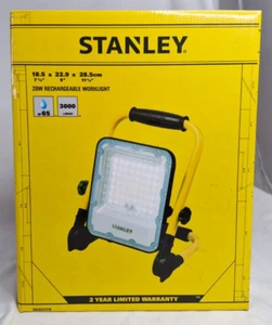 Stanley Luce da Lavoro Portatile 20W Ricaricabile Proiettore LED da Esterno - Giallo - Foto 1 di 1