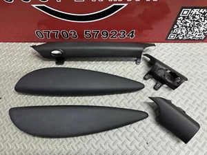 Juego de molduras inferiores para tablero de instrumentos MINI Cooper One R56 R57 cuero negro carbono - Imagen 1 de 12