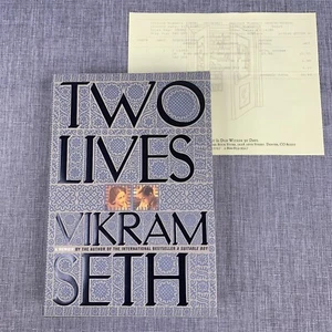 TWO LIVES 1st/1st SIGNED Vikram Seth NEW w/Orig Receipt - Picture 1 of 15