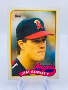 1989 Topps Traded-Rookie RC- Jim Abbott #2T- Angels-MLB