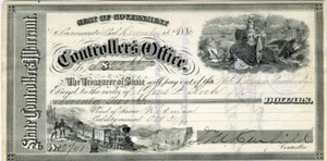 1880 California Controller's Office Warrant - Picture 1 of 1