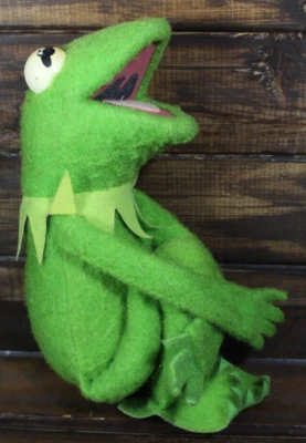 Vintage Plush Kermit the Frog #850 Jim Henson Muppet Fisher Price Toy 1976 MEME - Image 1 of 4