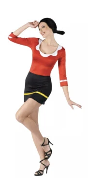 Women's Sexy Sassy Olive Oyl Popeye Halloween Costume SIZE Medium - Image 1 of 3