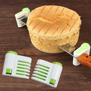 Cortador de pasteles 2 piezas cortador de tostadas guía de pan cocina fijador de corte de pasteles - Imagen 1 de 7