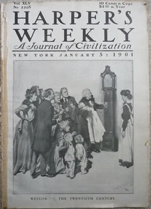 1901 Harper's Weekly Journal Magazine January 5, 20th Century, Australia, Rome - Picture 1 of 12