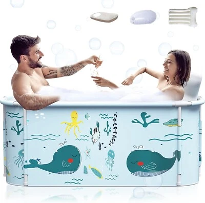 Foldable Bathtub Adult Children Bath Tub Bucket Portable Spa Water Soaking Tub - Image 1 of 4