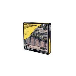 Woodland Scenics HO Cut Stone retaining/wing walls - Picture 1 of 4