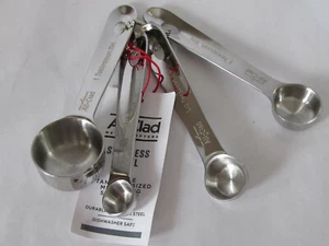 All Clad Measuring Spoons Standard Size Set 4 Pieces Stainless Steel Brand New - Picture 1 of 5