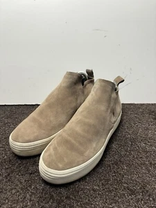 DV Dolce Vita Sneakers Women's 8.5 M High Top Tate Taupe Suede Pull On Shoes - Picture 1 of 6