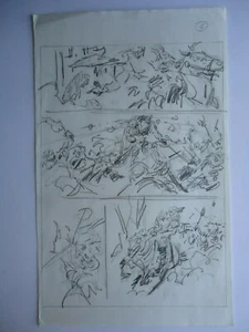 JOHN BUSCEMA PRELIMENARY ART DRAWING SAVAGE SWORD OF CONAN # 208 PAGE 5 RESCUE - Picture 1 of 5