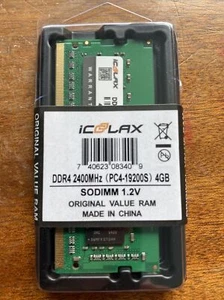 ICOOLAX DDR4 PC4-19200 2400Mhz 4GB RAM SODIMM BRAND NEW - Picture 1 of 2