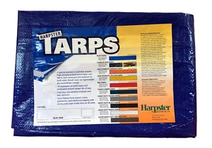 Lona de polietileno azul 10' x 20' 2,9 OZ. Cubierta impermeable ligera económica para acampar - Imagen 1 de 5