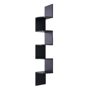 Sarantino 5 Tier Corner Wall Shelf Display Shelves Dvd Book Storage Rack - Picture 1 of 5