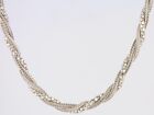 Rope Chain Necklace Sterling Silver Stunning 16.75" 925 16G Am19