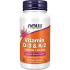 NOW Foods Vitamin D-3 & K-2 120 Veg Caps