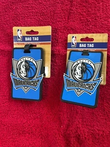 2 ~ Dallas Mavericks Bag Tag Luggage Tag ~ NEW - Picture 1 of 3