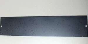 16" x 3.5" 2U 2 RU Ericsson Black Blank Steel Plate Panel Center Hole SDK10723 - Picture 1 of 3