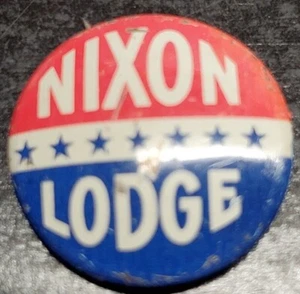 Nixon Lodge Kampagne Pin - Richard Nixon - Henry Cabot Lodge - Bild 1 von 4