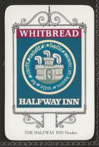 WHITBREAD-INN SIGN BOURNEMOUTH 1973 - #24 - THE HALFWAY - Bild 1 von 2