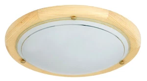 Rabalux 5421 Deckenleuchte 2 Spots Ufo, E27-Holz, rund, Standard, ø380mm - Bild 1 von 3