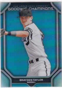 2024 Upper Deck Goodwin Champions No P48 Brayden Taylor Blue - Picture 1 of 2