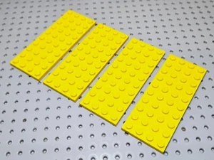 Lego Plate 4x10 [3030] Yellow x4 - Picture 1 of 5