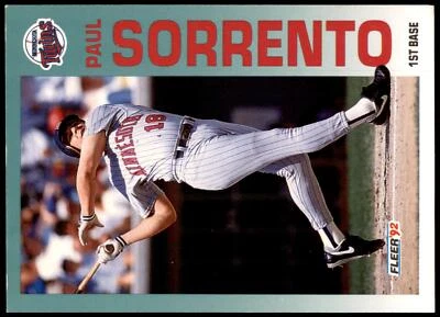 Paul Sorrento #218b 1992 Fleer - Image 1 of 2