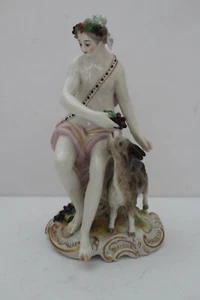 Figur Bacchantin mit  Ziegenbock Mythologische Figur 1. Wahl  H. 17   Bienenkorb - Bild 1 von 11